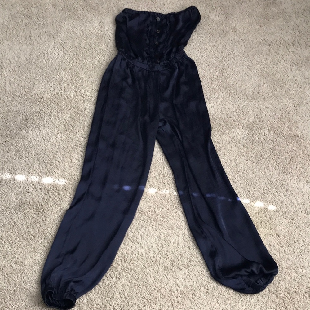 Blue Strapless Jumper